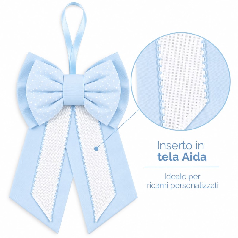 Birth bow with aida cloth to...