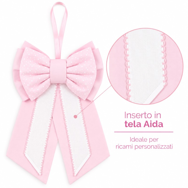 Birth bow with aida cloth to...