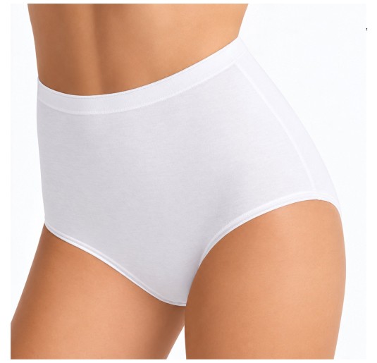 Confezione 2 slip donna L'Altra Cotonella in cotone elasticizzato bianco con fianco alto