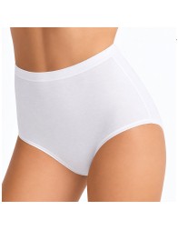 L'Altra Cotonella pack of 2 white women's stretch cotton briefs with high-rise fit