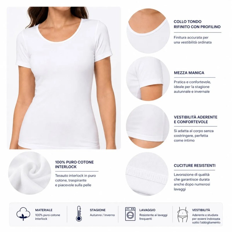 Set di 3 magliette donna in caldo...