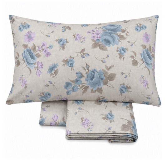 Set  lenzuola in flanella letto matrimoniale - Colonia -  Corredo Italiano 2