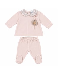 Set Corredino prima uscita neonata in ciniglia - LCH76A25 - Le Chicche