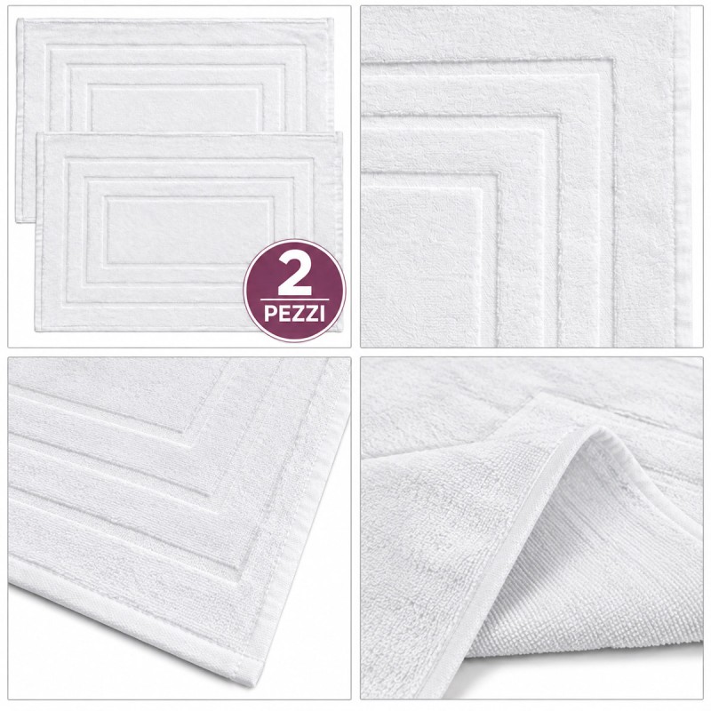 Set of 2 Pure Cotton Shower Mats...