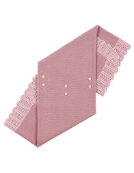 Newborn shawl blanket in extra-fine wool Stella with decorative buttons