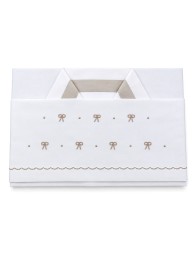 Cradle and Pram Sheet Set - Nodi d'Amore LC03388 - La Fatina