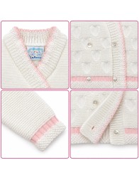 Newborn Crossed jacket for wool blend - R683 - La Rocca