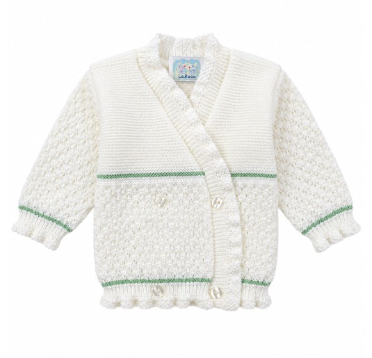 Crossed jacket for girl wool blend - R694 - La Rocca