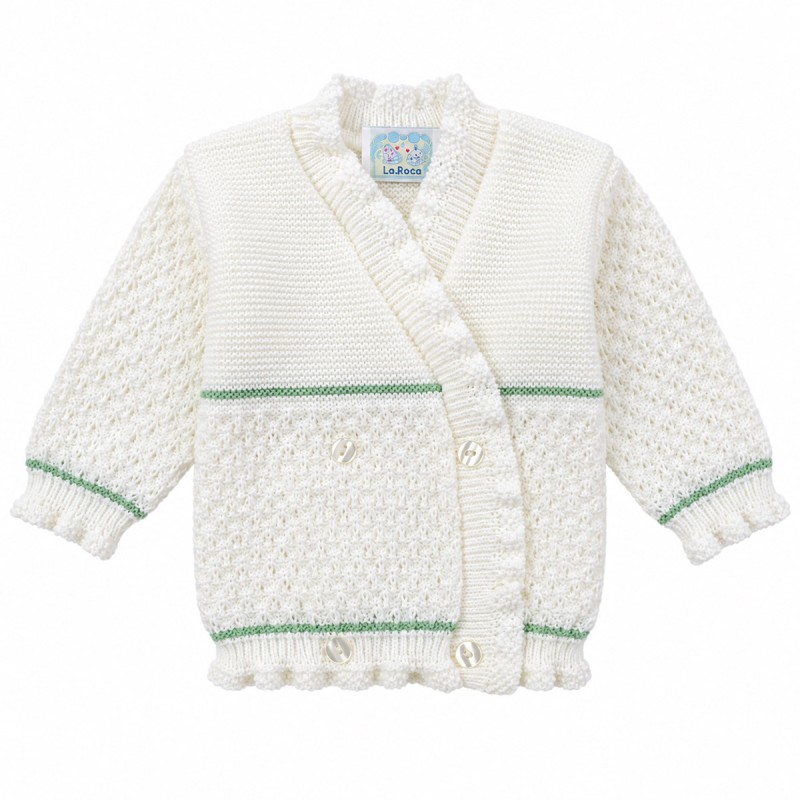 Crossed jacket for girl wool blend -...