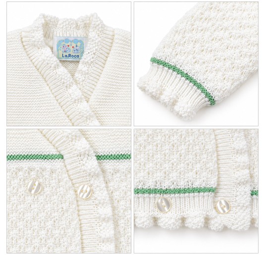 Crossed jacket for girl wool blend - R694 - La Rocca 2