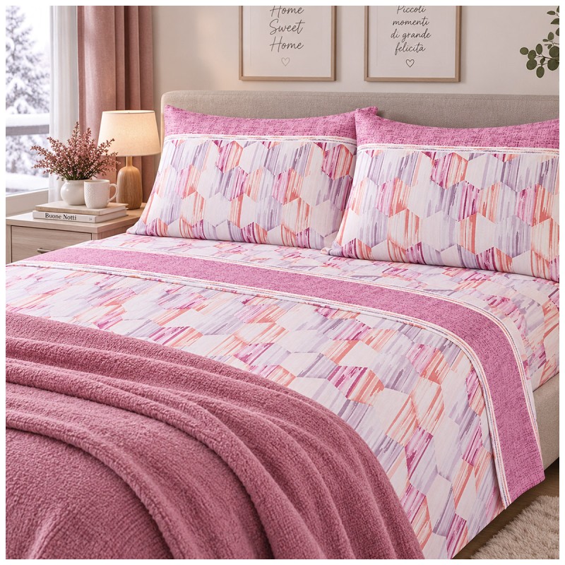 Bucarest - flannel double bed sheet...