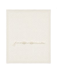 Pure wool shawl blanket Stella IS4080 with floral motif