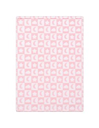Baby cot blanket in soft pile 110x140 cm with Stars and Moon pattern