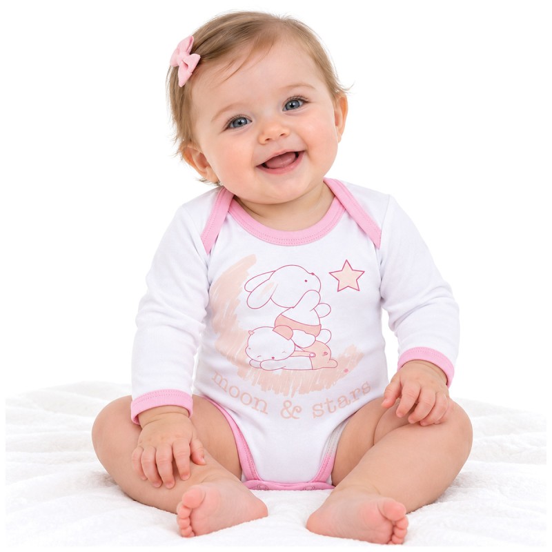 Set of 2 long-sleeve warm cotton baby...