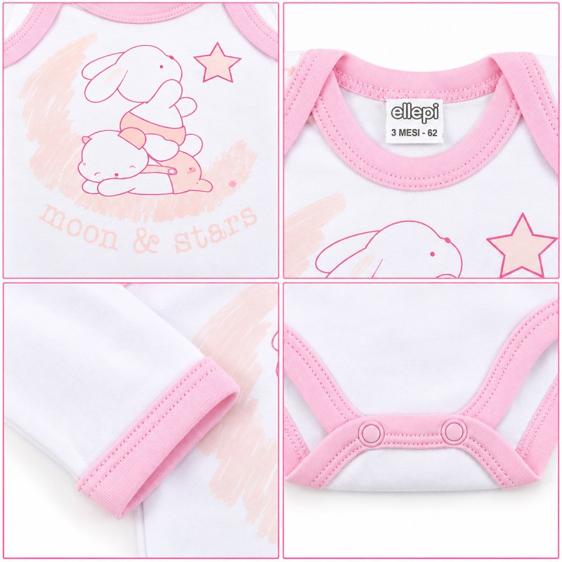 Set of 2 long-sleeve warm cotton baby...