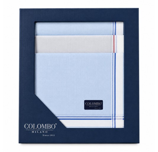 Pack of 12 pure cotton handkerchiefs - C5 - Colombo Milano