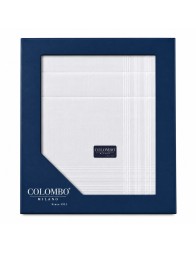Pack of 12 pure cotton handkerchiefs - B7 - Colombo Milano