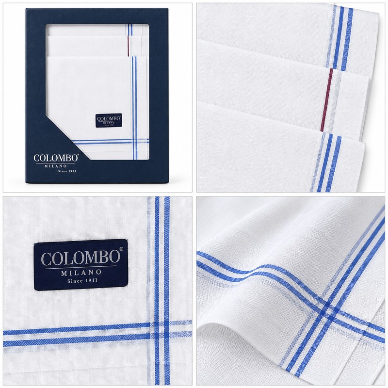 Pack of 12 pure cotton handkerchiefs...