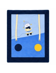Bidibimbo padded chenille crib blanket 75x95 cm
