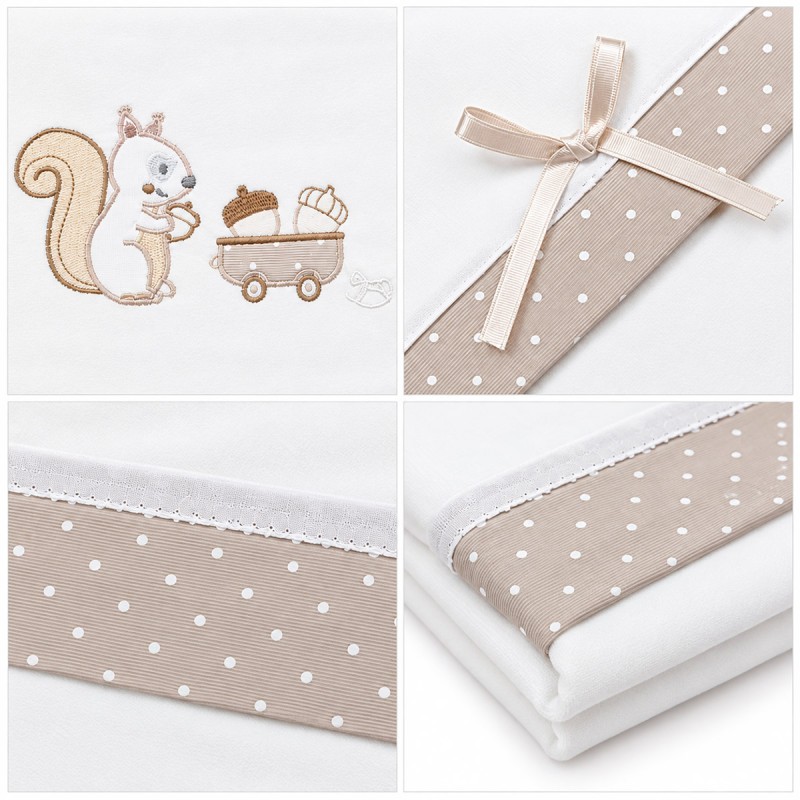 Set lenzuola lettino baby in flanella...