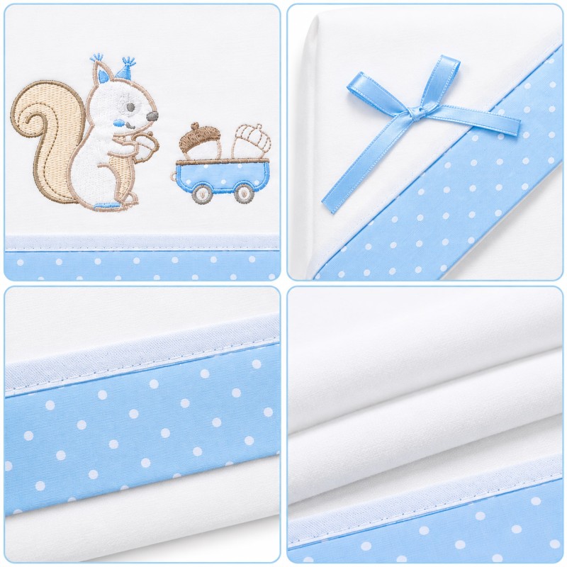 Baby Cot Flannel Sheet Set with...