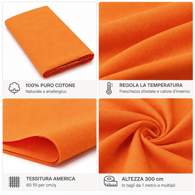 Tessuto cotone 100% Made in Italy venduto al metro