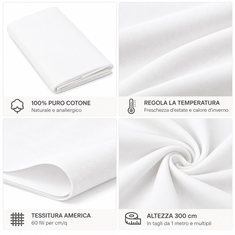 Fabric made of 100% pure cotton, 300...