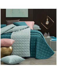 Quilted Bedspread in 330TC Pure Cotton Satin – Botticelli – Dondi Home