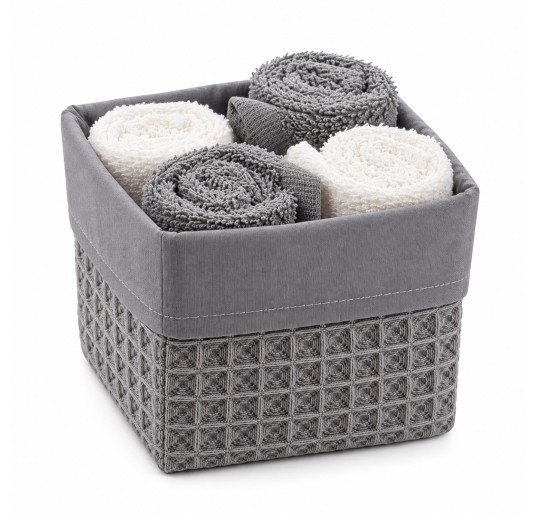 Bathroom basket set with 4 terry washcloths 30x30 cm SPA 2