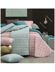 Quilted Bedspread in 330TC Pure Cotton Satin – Botticelli – Dondi Home