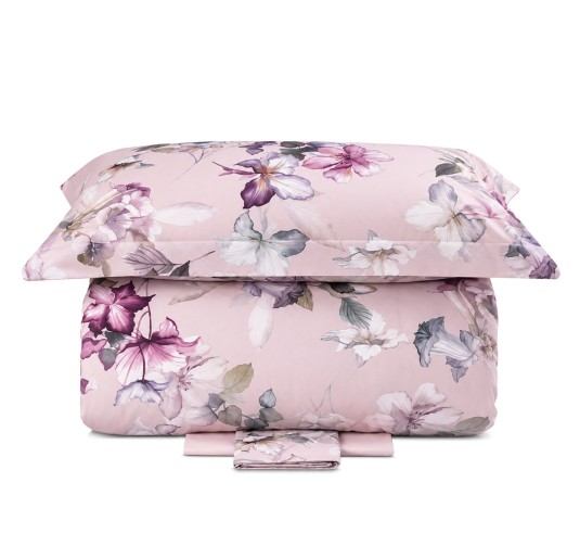 Dondi Home Lisa double duvet cover set in 200 TC cotton percale with floral pattern 2
