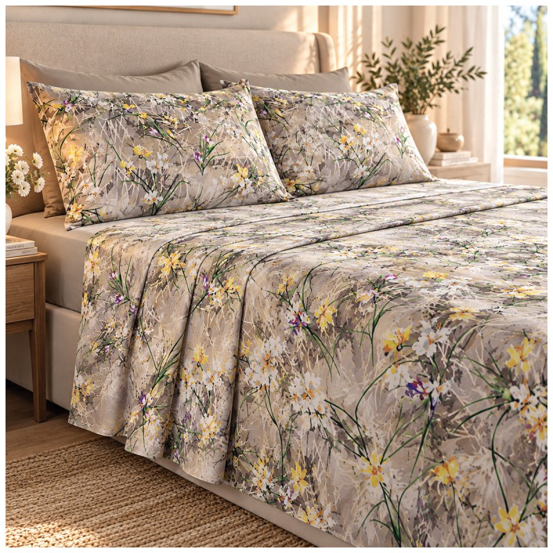 Lea – Digital Print Double Bed Sheet...