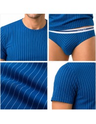 Bluette Pinstripe Men’s Underwear Set - 4Seasons - Perofil