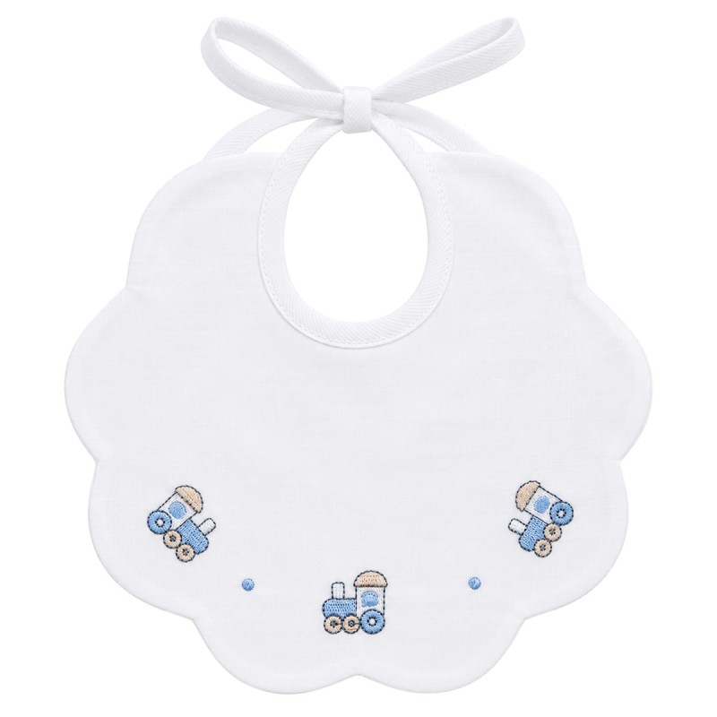 Pure Cotton Baby Bib with Train...