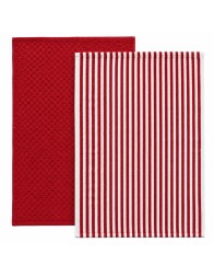 Set di 2 strofinacci in spugna Luna S&G da cucina, ciascuno da 45x65 cm