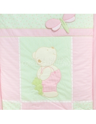 Set copripiumino + paracolpi + lenzuola lettino art. Libellula