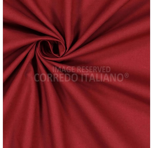 Fabric made of 100% pure cotton, 300 cm in height - Bordeaux 2