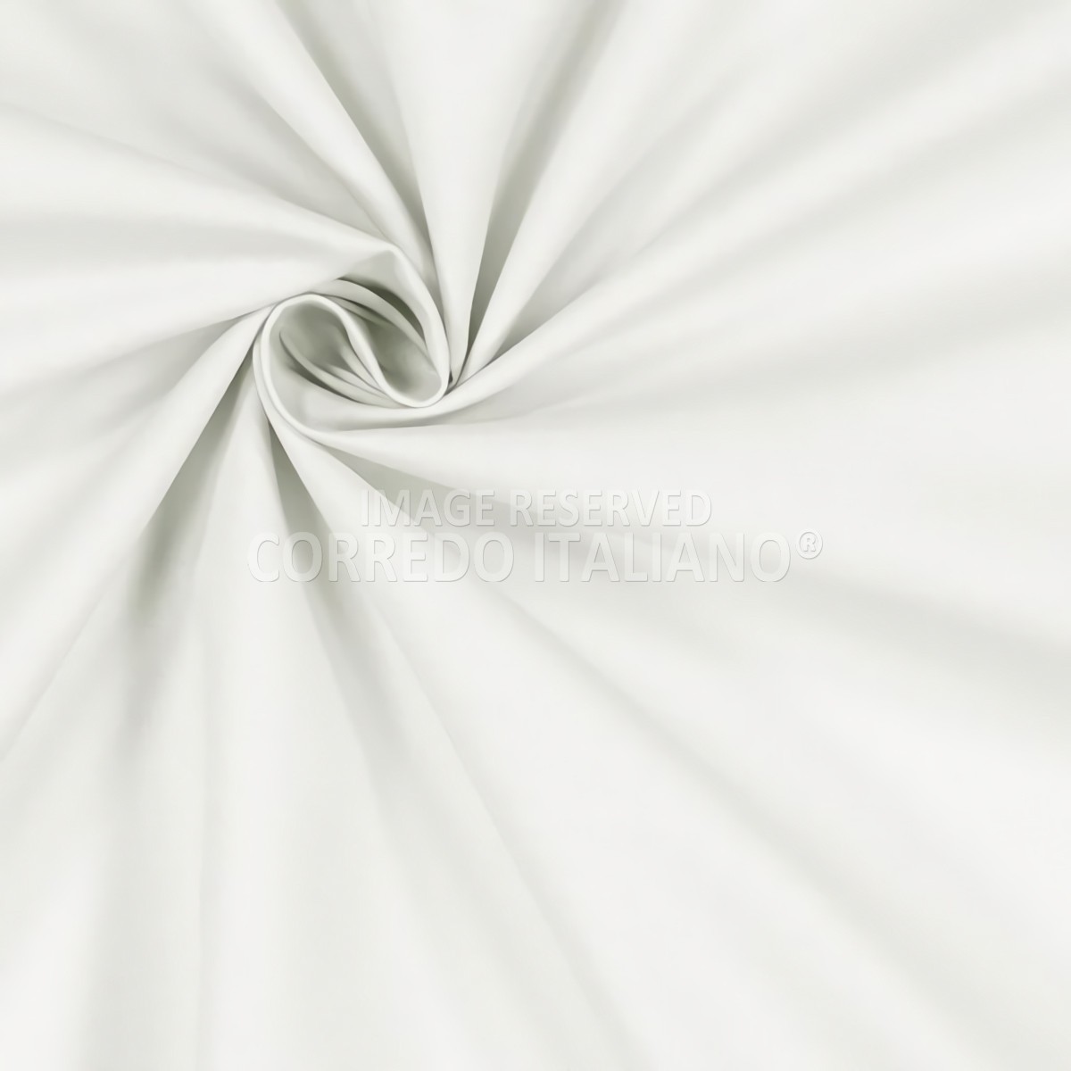 Tessuto in puro cotone altezza 300 cm - Bianco