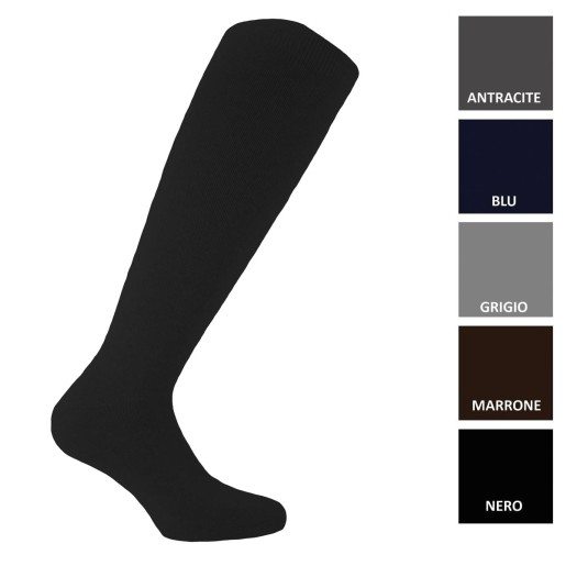 Long socks Lancaster in brushed wool by Punto 2