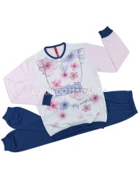 Pigiama in cotone art. 1624BL