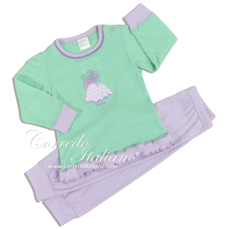Baby Girl Interlock Pajama by Baby Vip J3371