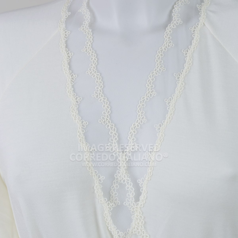 Eulalie - vestaglia mezza manica Tatà con pizzo