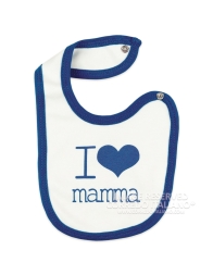 Bavetta I Love mamma con chiusura clip art. TB280/1
