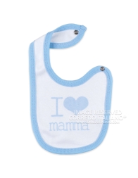 Bavetta I Love mamma con chiusura clip art. TB280/1