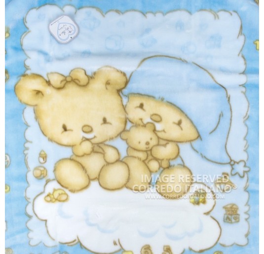 Fleece blanket for cot art. 31620AZ 2