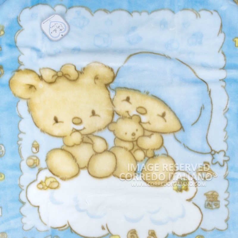 Fleece blanket for cot art. 31620AZ