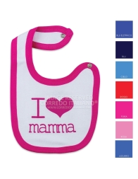 Bavetta I Love mamma con chiusura clip art. TB280/1