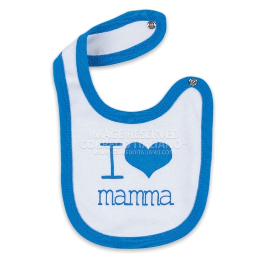 Bavetta I Love mamma con chiusura clip art. TB280/1 2