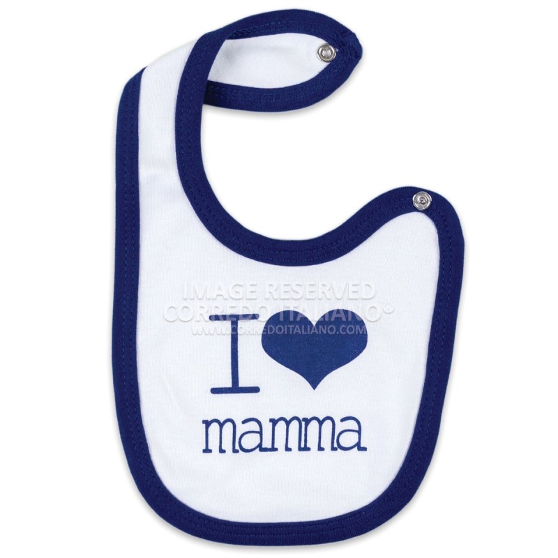 Bavetta I Love mamma con chiusura clip art. TB280/1