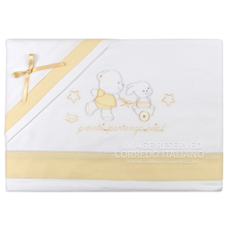 Cradle and pram bed sheet set art. 764G